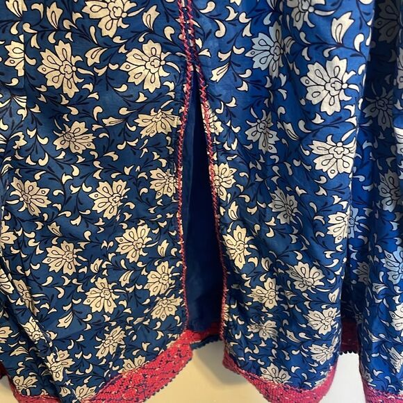 J Crew Cerulean Block Print Tulum Midi Dress XS - Picture 8 of 9